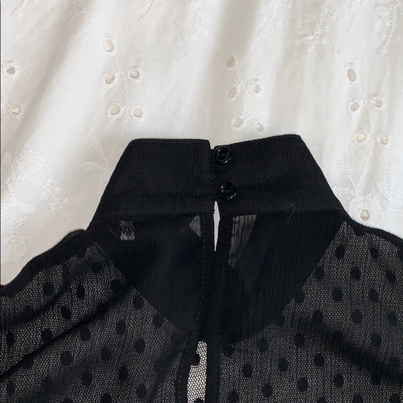 Black mesh blouse - Picture 4 of 4